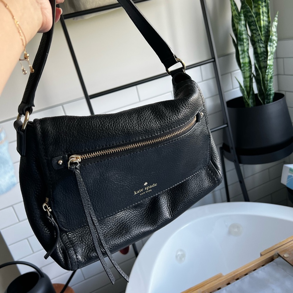 Kate Spade Black Sophisticated Shoulder/Crossbody Bag